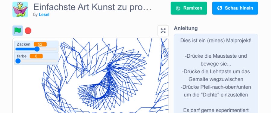 Scratch Projekt: Kunst