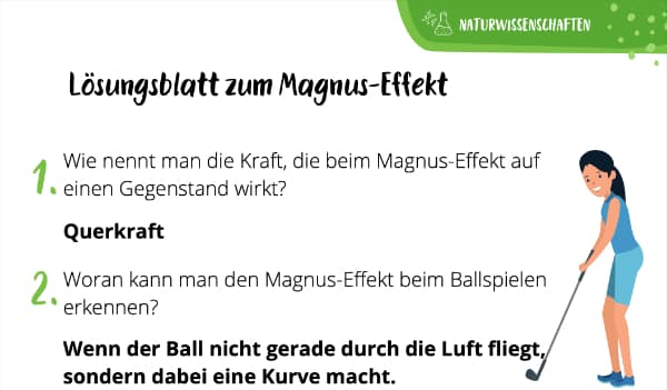 Lösungen zum Magnus-Effekt